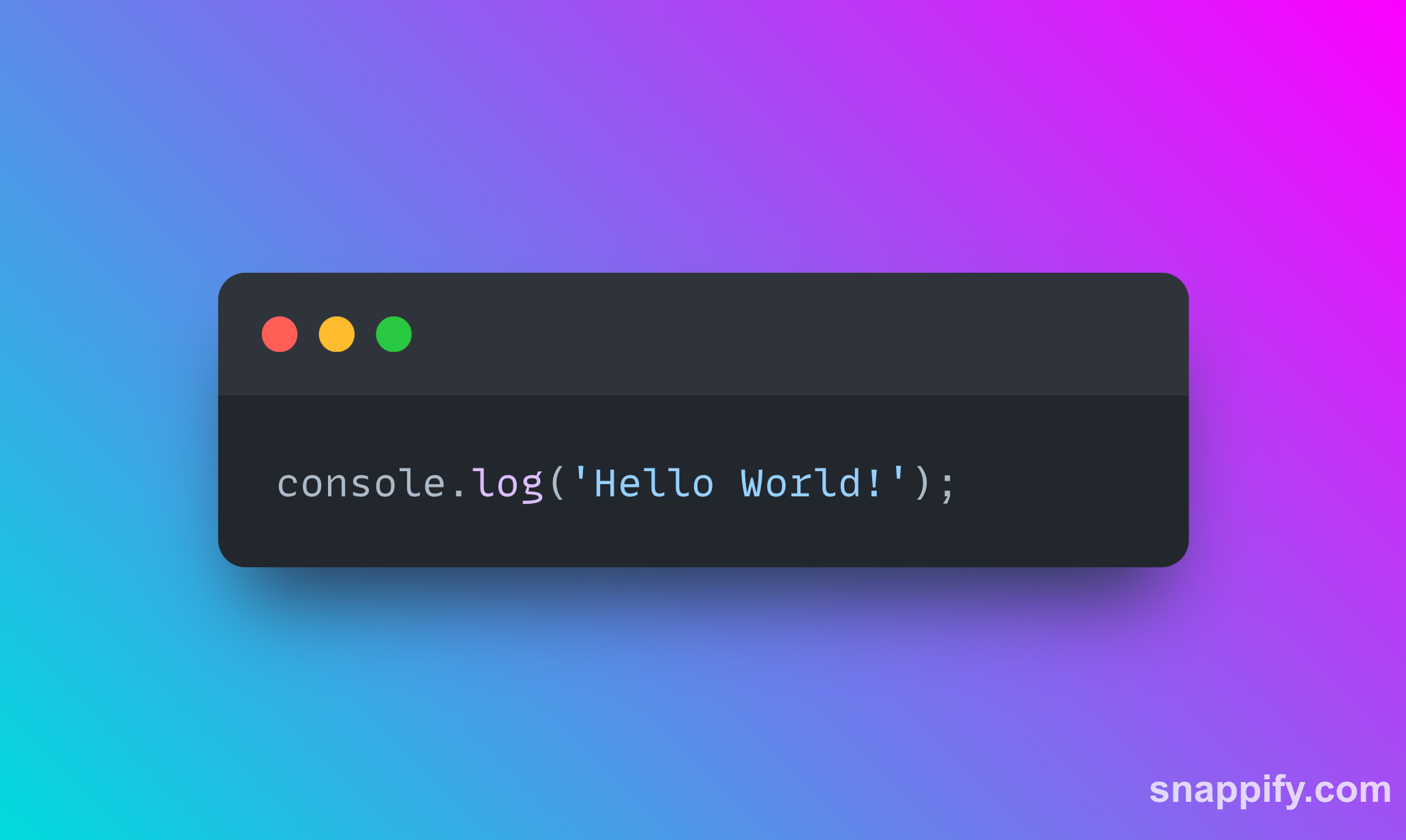 Hello World Code Snippet